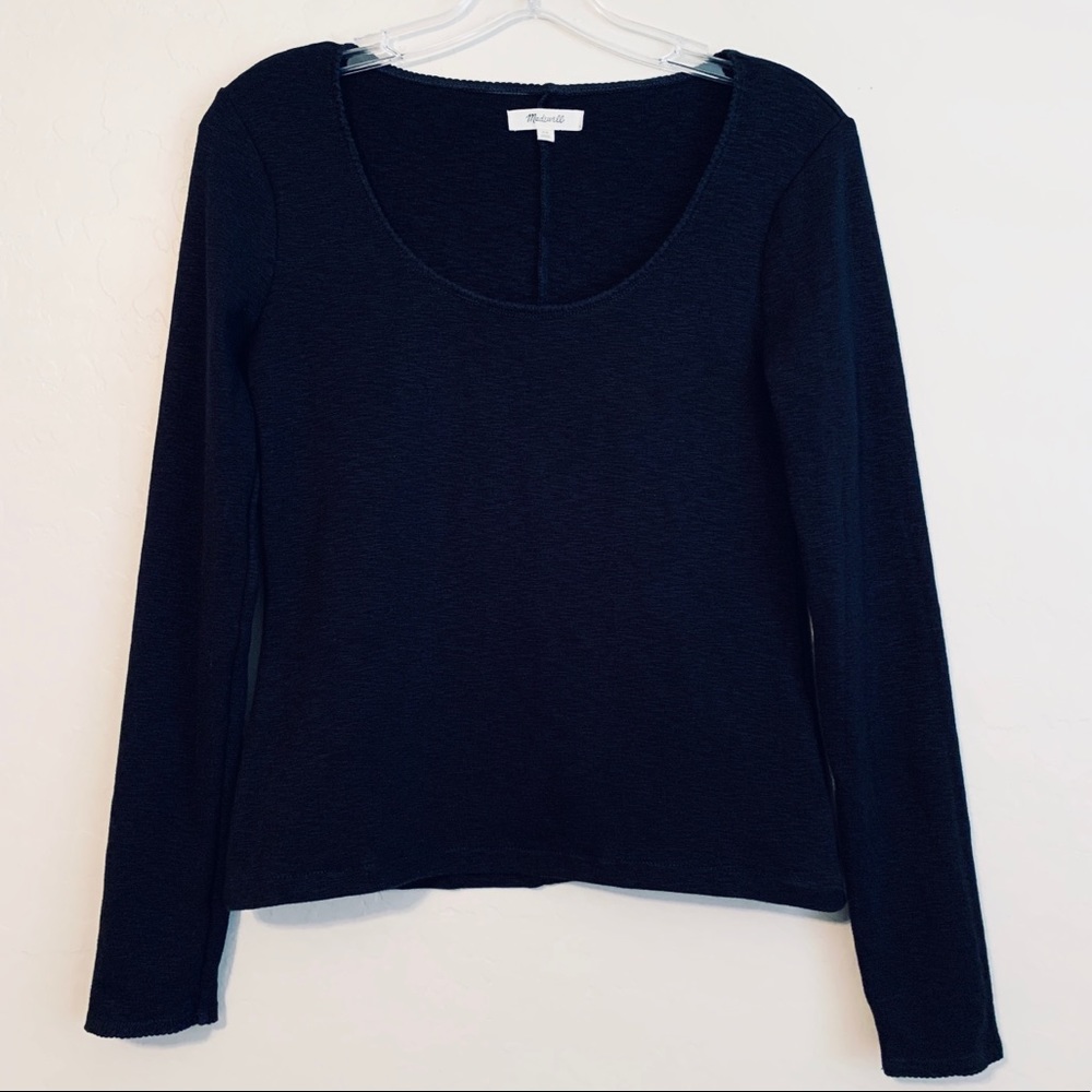 Madewell Scoop Neck Long Sleeve Baby Tee